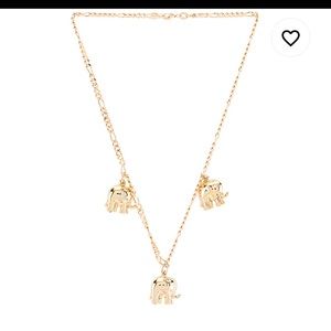 NEW Martha Calvo “just my luck” elephant necklace